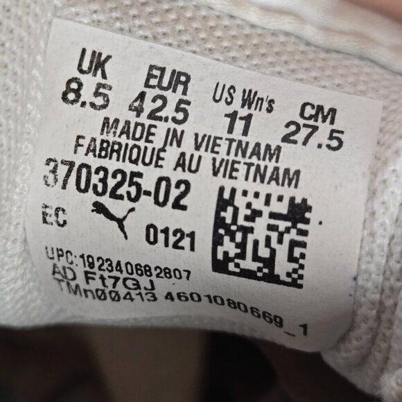 Puma Carina L Soft Foam+ Women White Sneaker Shoes Sz 11 - Picture 10 of 10